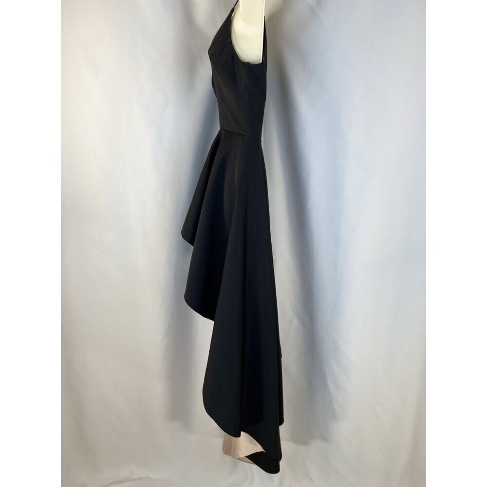 Nha Khanh Black Soft Pink Hi-Lo Formal Gown $890 - Picture 9 of 16